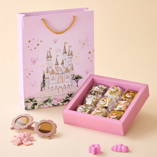 Fairy Kingdom Baby Girl - 9pc No Added sugar Mithai Box
