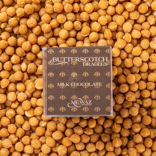 Mewaz Butterscotch Dragees. Premium Luxury Sweet
