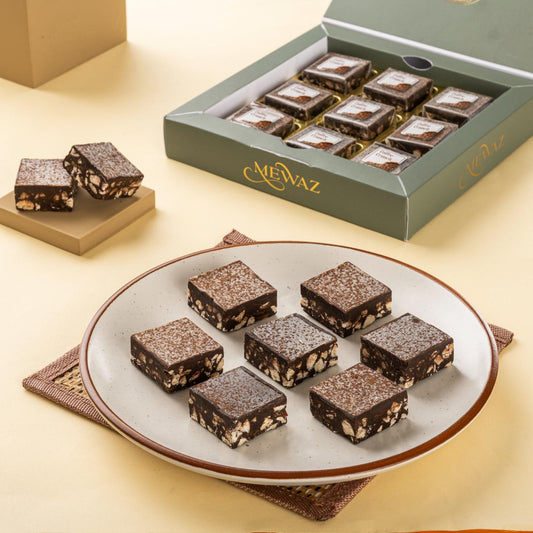 Mewaz Coffee Crunch Mithai. Luxury Coffee Fusion Sweet
