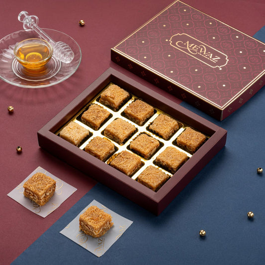 Mewaz Kaju Kunnafa Mithai. Luxury Cashew Dessert