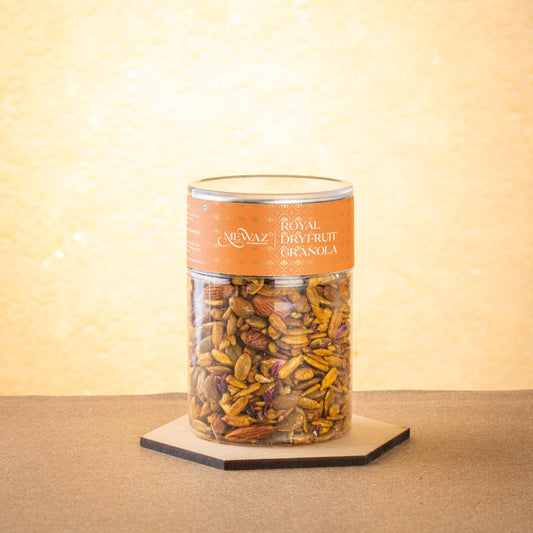 Mewaz Saffron Dry Fruit Granola Mix. Premium Healthy Snack