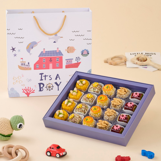 Little Prince Arrival Box for Modern Baby Boy Gifting by Mewaz