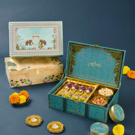 Personalised-luxury-corporate-gift-sets-featuring-artisanal-mithai