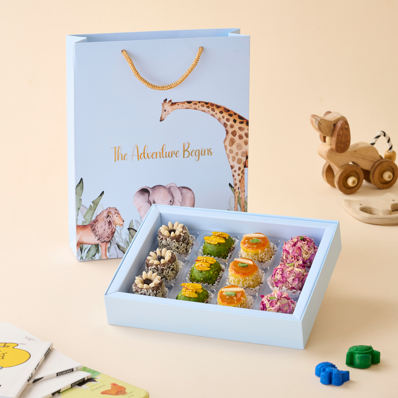 Adventure box  - Baby Boy - 12pc Dryfruit Mithai Box