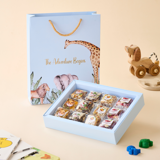 Adventure box  - Baby Boy - 12pc No Added sugar Mithai Box