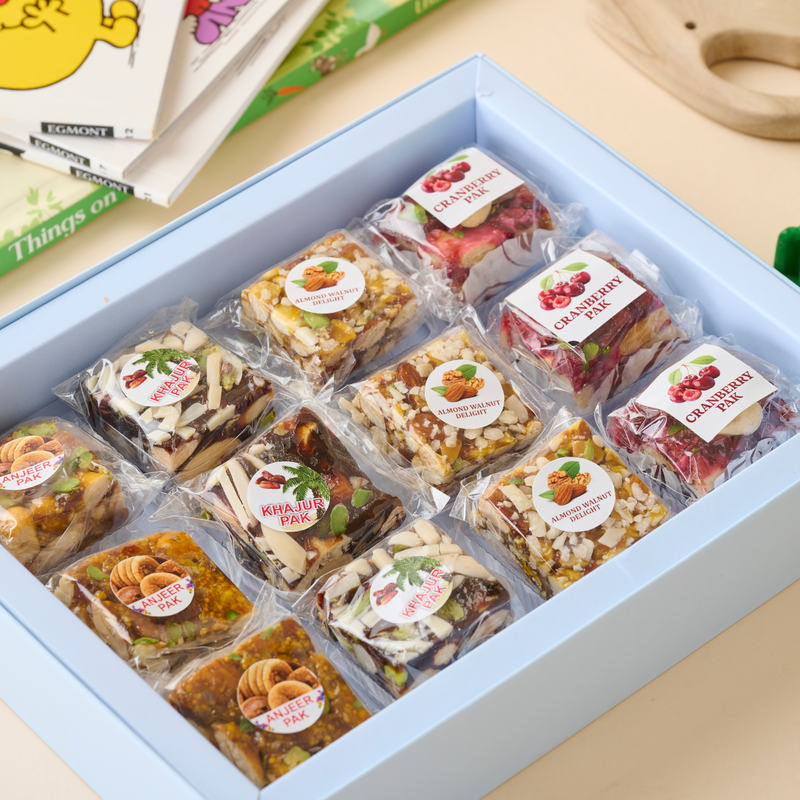 Adventure box  - Baby Boy - 12pc No Added sugar Mithai Box
