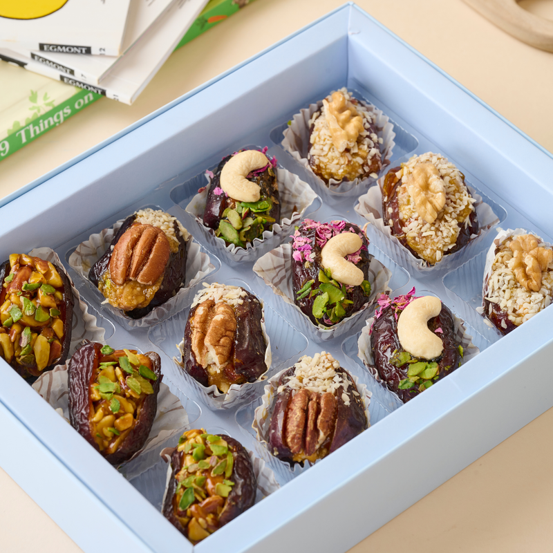 Adventure box  - Baby Boy - 12pc Stuffed Dates Box