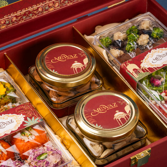 Royal Treat Box – Assorted Sweets, Dry Fruits & Pak (8 x 12)