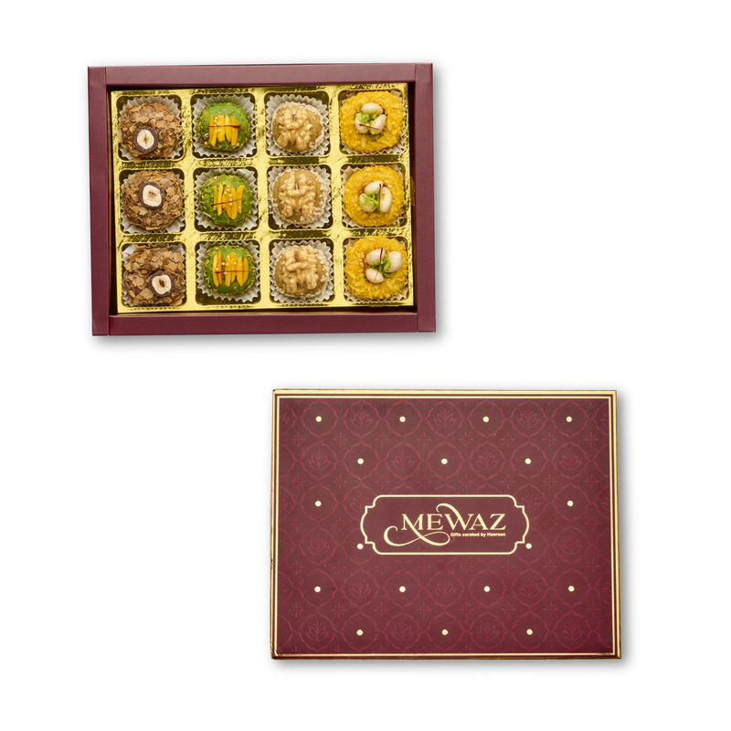 12pc Assorted Dryfruit Mithai