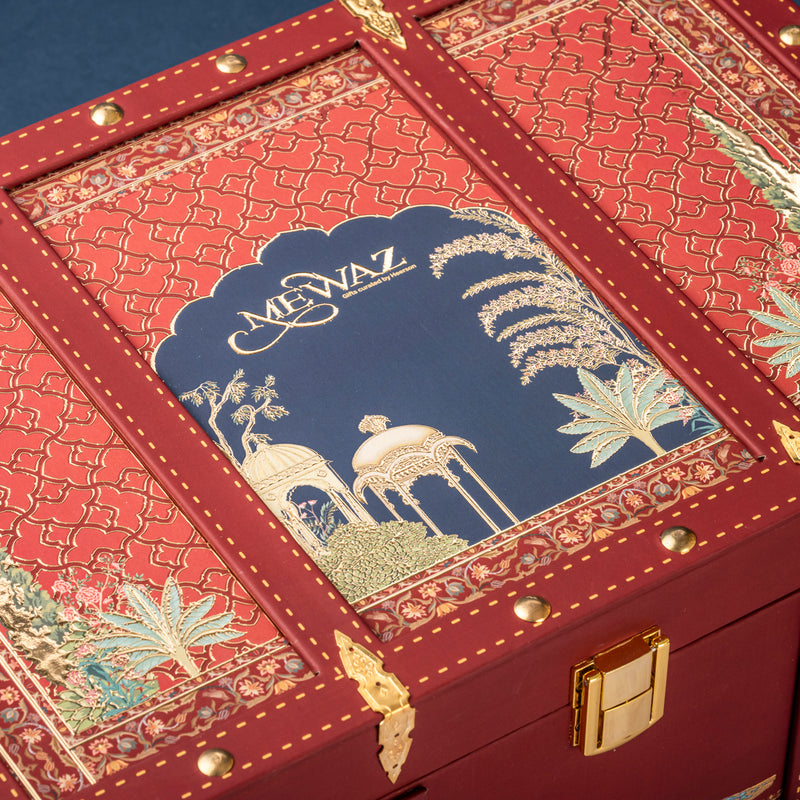 Royal Treat Box – Assorted Sweets, Dry Fruits & Pak (8 x 12)