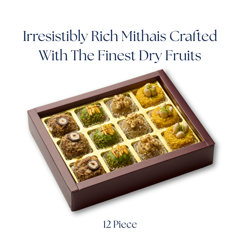12pc Assorted Dryfruit Mithai