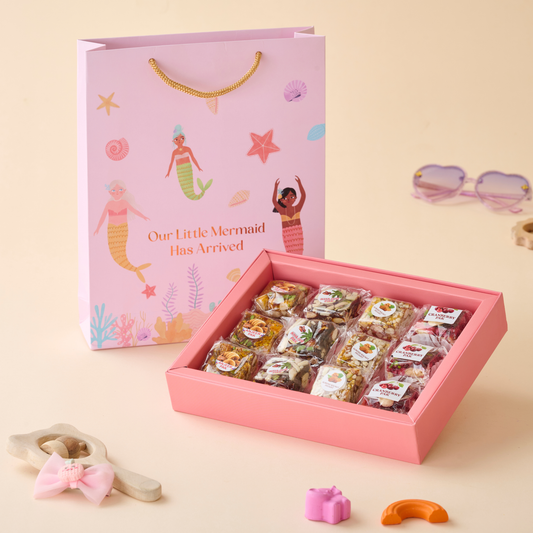 Little Mermaid - Baby Girl - 12pc No Added sugar Mithai Box