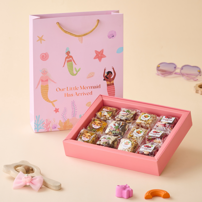 Little Mermaid - Baby Girl - 12pc No Added sugar Mithai Box