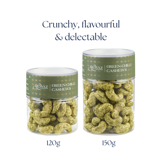 Green Chilli Cashews - 120g
