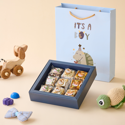 Dino Party - Baby Boy - 9pc No Added sugar Mithai Box