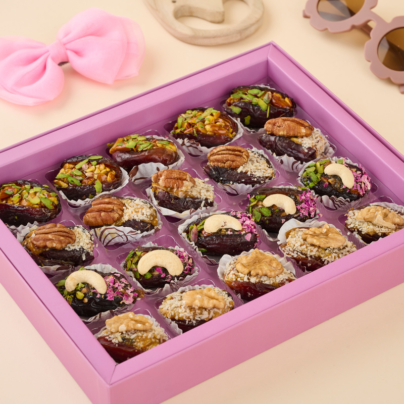 Swimming Mermaids - Baby Girl - 20pc Stuffed Dates Box