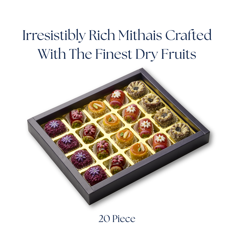 20pc Assorted Dryfruit Mithai