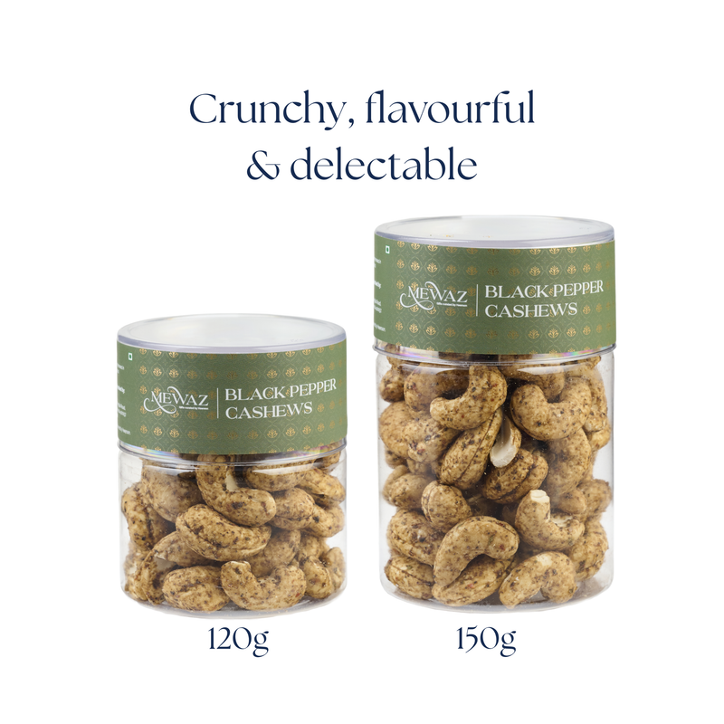 Black Pepper Cashews - 120g