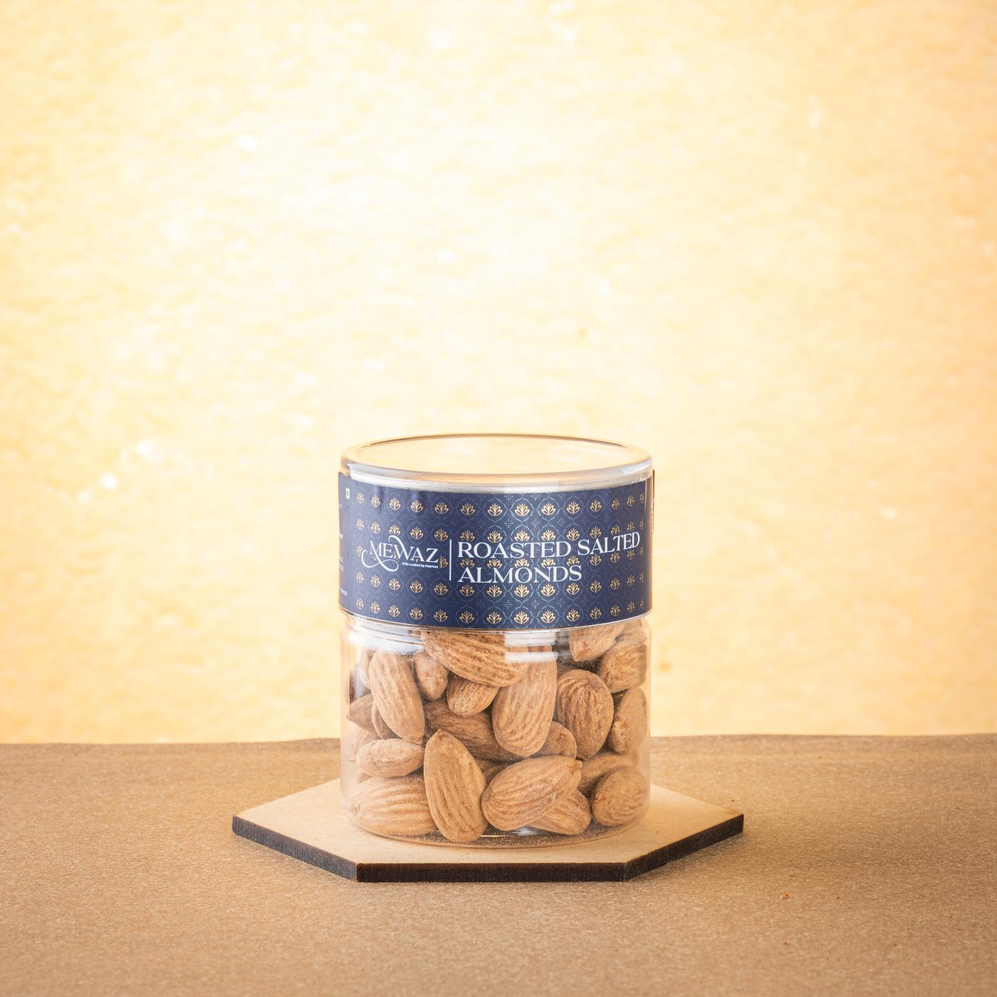 Buy Mewaz Roasted Salted Almonds. Premium roasted almonds.