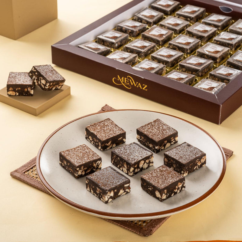 Buy Now Mewaz Coffee Crunch Mithai. Luxury Coffee Fusion Sweet Mumbai