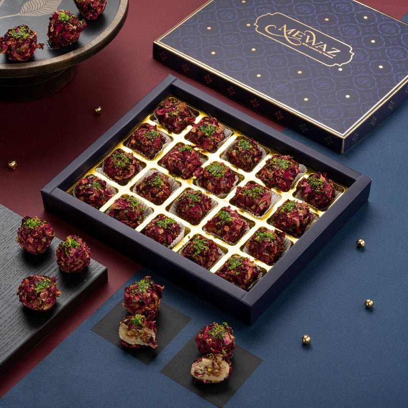 Buy Now Mewaz Gulaab Bites. Premium Rose Mithai Mumbai