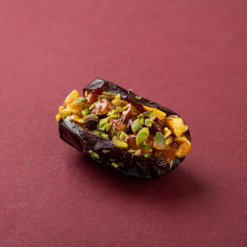Buy Now Mewaz Kesar Pista Stuffed Dates. Luxury Gourmet Mithai Mumbai