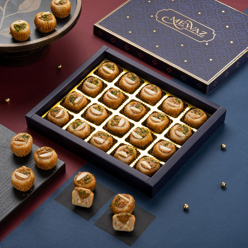 Buy Now Mewaz Nutty Biscoff Mithai. Luxury Fusion Dessert Mumbai