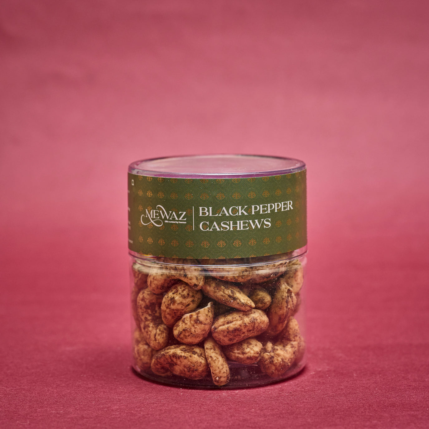 Mewaz Black Pepper Cashews. Premium Flavored Cashews India