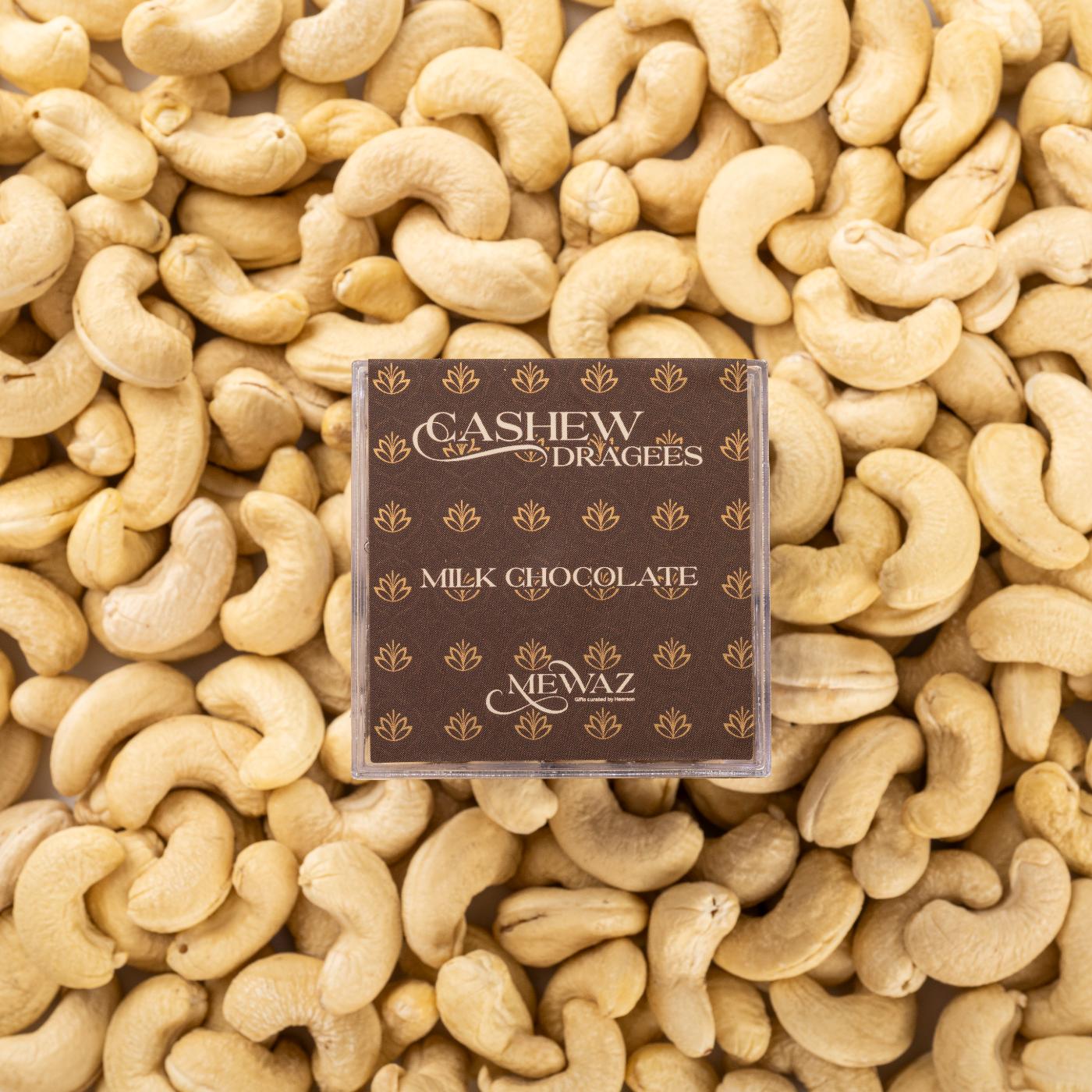 Mewaz Cashew Dragees. Premium Cashew Chocolate Treat