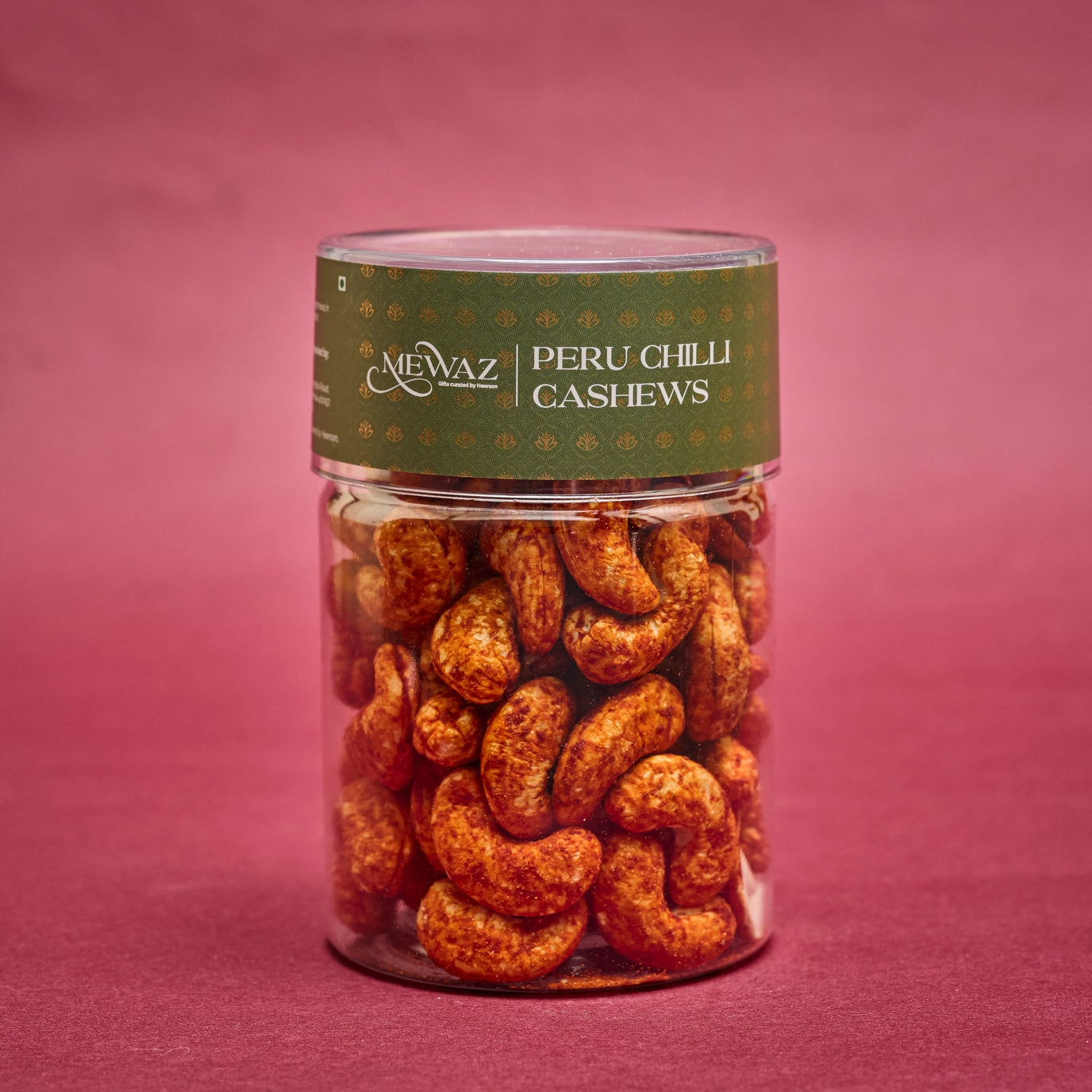 Mewaz Peru Chilli Cashews. Premium Luxury Cashew Snack