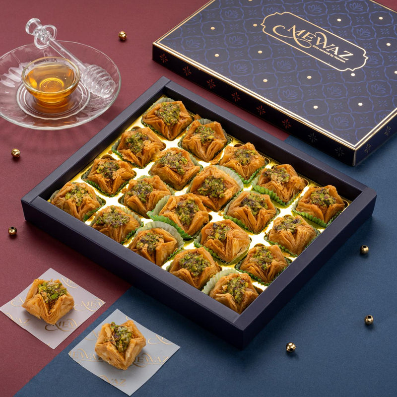 Mewaz Pyramid Baklava Mithai. Luxury Gourmet Sweet Mumbai