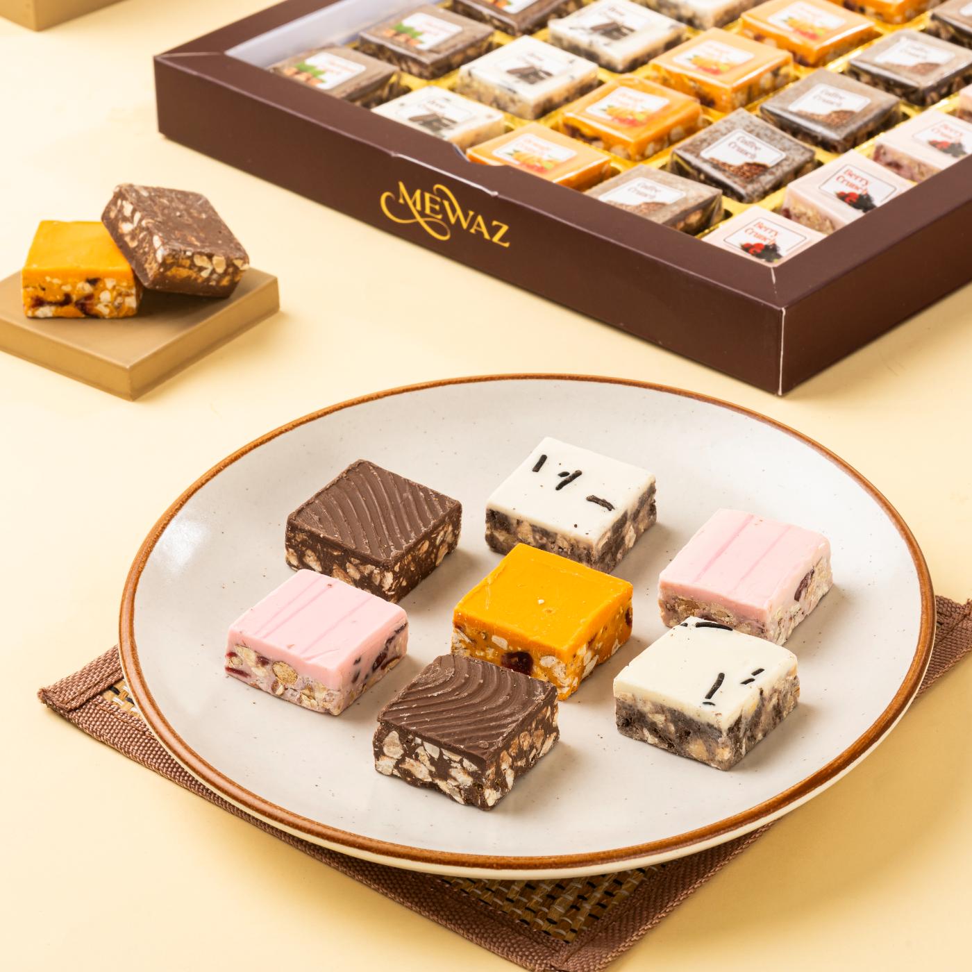 Shop Now Mewaz Assorted Crunches. Premium Mithai Box India