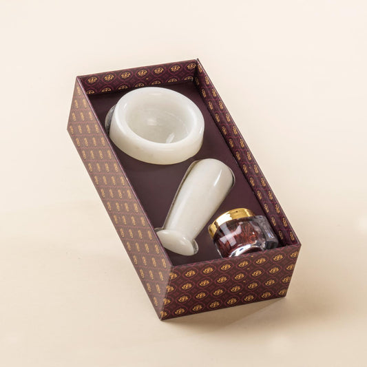 Shop Now Mewaz Saffron Mortar and Pestle. Premium Kitchen & Gift Set
